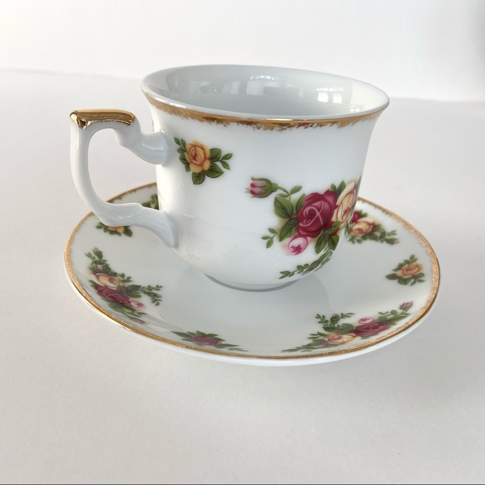 4pc Small Tea Cup Set 2006 Old Country Roses - Picture 6 of 16